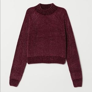 H&M Chenille Rib-knit sweater